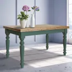 Uitschuifbare salontafel in Noordse spar Made in Italy - Benidorm Viadurini