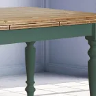 Uitschuifbare salontafel in Noordse spar Made in Italy - Benidorm Viadurini