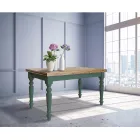 Uitschuifbare salontafel in Noordse spar Made in Italy - Benidorm Viadurini