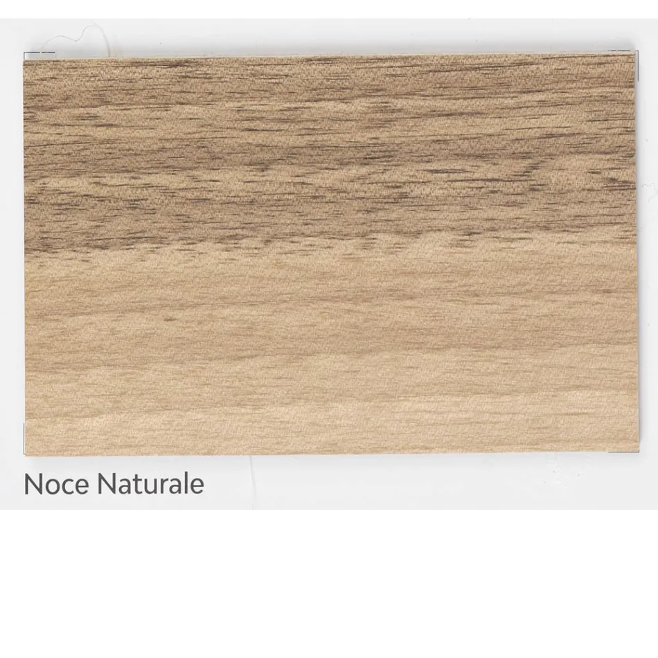 Woonkamertafel in echt massief geknoopt walnoothout Made in Italy - Boromir Viadurini