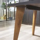 Woonkamertafel in Massellato Eiken Verkrijgbaar in verschillende randen Gemaakt in Italië - Boombaard Viadurini