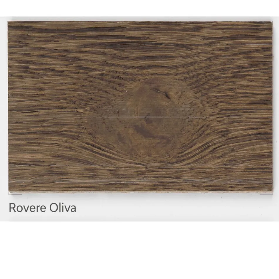 Woonkamertafel in Massellato Eiken Verkrijgbaar in verschillende randen Gemaakt in Italië - Boombaard Viadurini