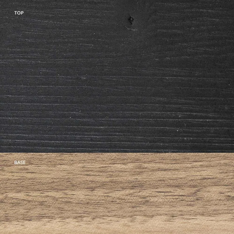 Woonkamertafel Volledig gemaakt in eikenhout Gemaakt in Italië - Geolier Viadurini