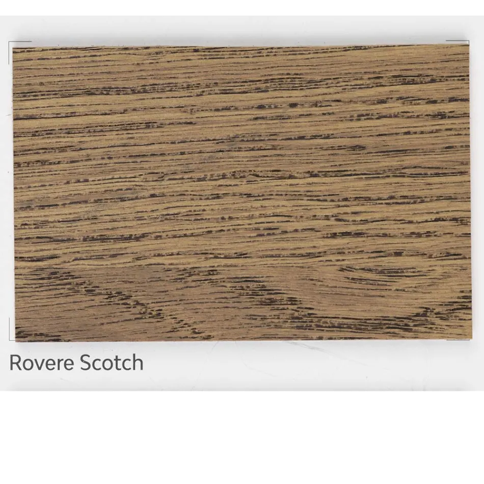 Salontafel van massief eikenhout Made in Italy - Geolier Viadurini