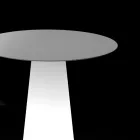 Buitenlichttafel met LED-lichtbasis en rond blad Made in Italy - Forlina Viadurini