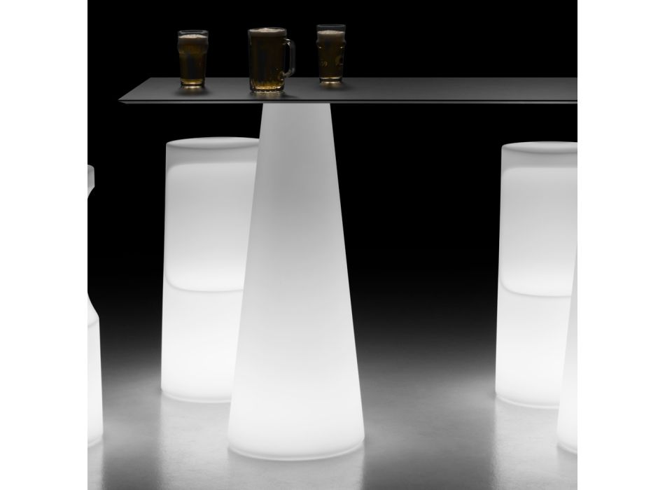 Moderne buitenlichttafel met LED-lichtbasis Made in Italy - Forlina Viadurini