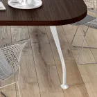 Vergadertafel in donker eiken melamine - Gaelle Viadurini