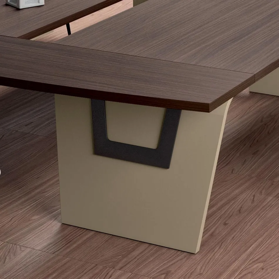 Vergadertafel in melamine van Andrea Stramigioli - Butterfly Viadurini