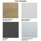 Moderne uitschuifbare tafel tot 300 cm in laminaat en glas Made in Italy - Tear Viadurini