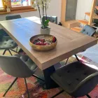 Moderne uitschuifbare tafel tot 260/280 cm in hout en metaal - Teramo Viadurini