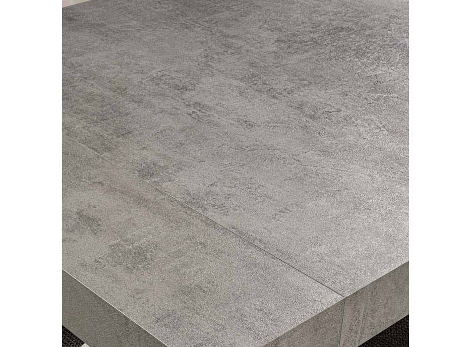 Moderne uitschuifbare tafel tot 260/280 cm in hout en metaal - Teramo Viadurini