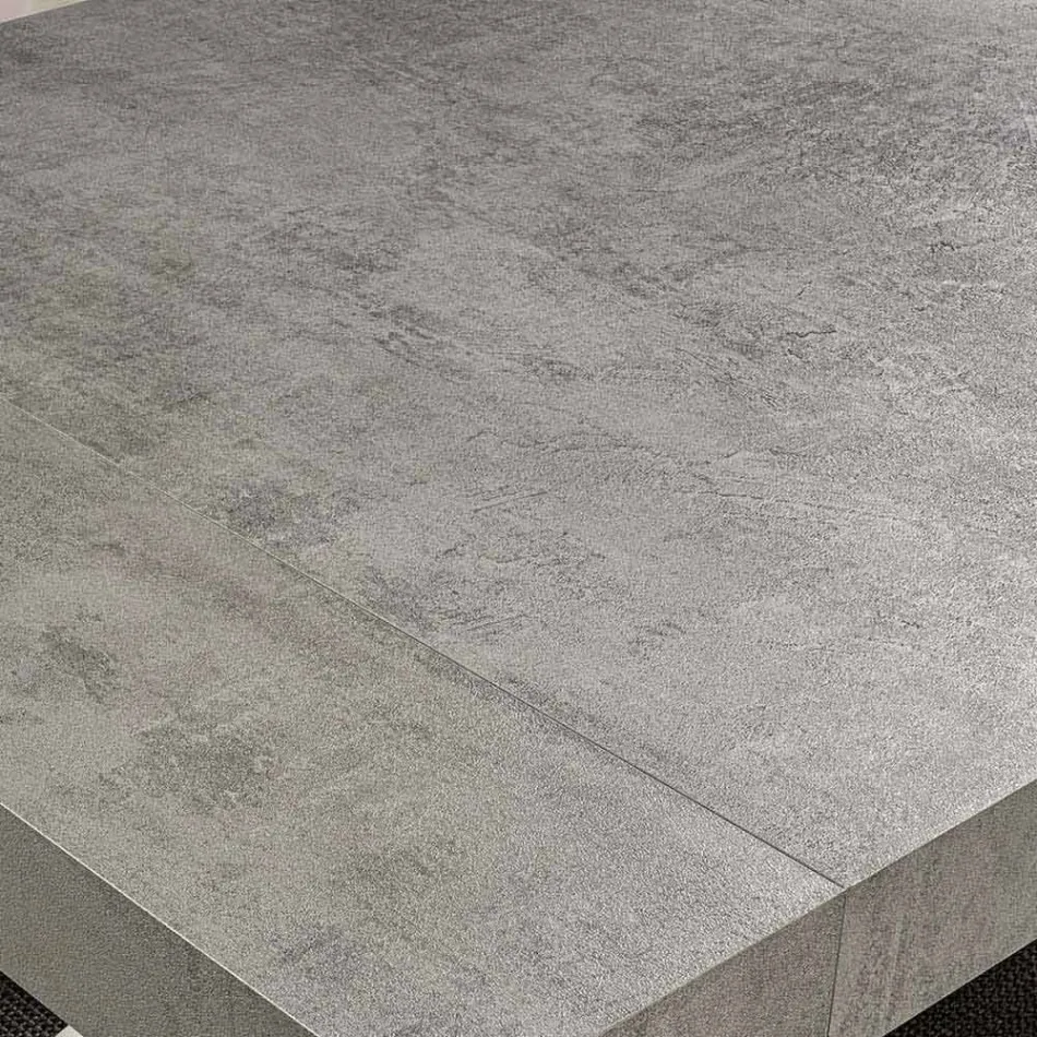 Moderne uitschuifbare tafel tot 260/280 cm in hout en metaal - Teramo Viadurini