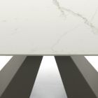 Moderne uitschuifbare tafel tot 278 cm in keramiek Made in Italy - Dalmatiër Viadurini