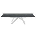 Moderne uitschuifbare tafel tot 300 cm in marmer Made in Italy - Settimmio
