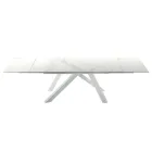 Moderne uitschuifbare tafel tot 278 cm in keramiek Made in Italy - Settimmio Viadurini