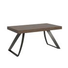 Moderne uitschuifbare tafel tot 440 cm in ijzer en hout Made in Italy - Valle Viadurini