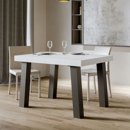 Moderne uitschuifbare tafel tot 440 cm in hout Made in Italy - Cedric Viadurini