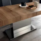 Moderne uitschuifbare tafel tot 480 cm in hout Made in Italy - Michael Viadurini