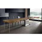 Moderne uitschuifbare tafel tot 480 cm in hout Made in Italy - Michael Viadurini