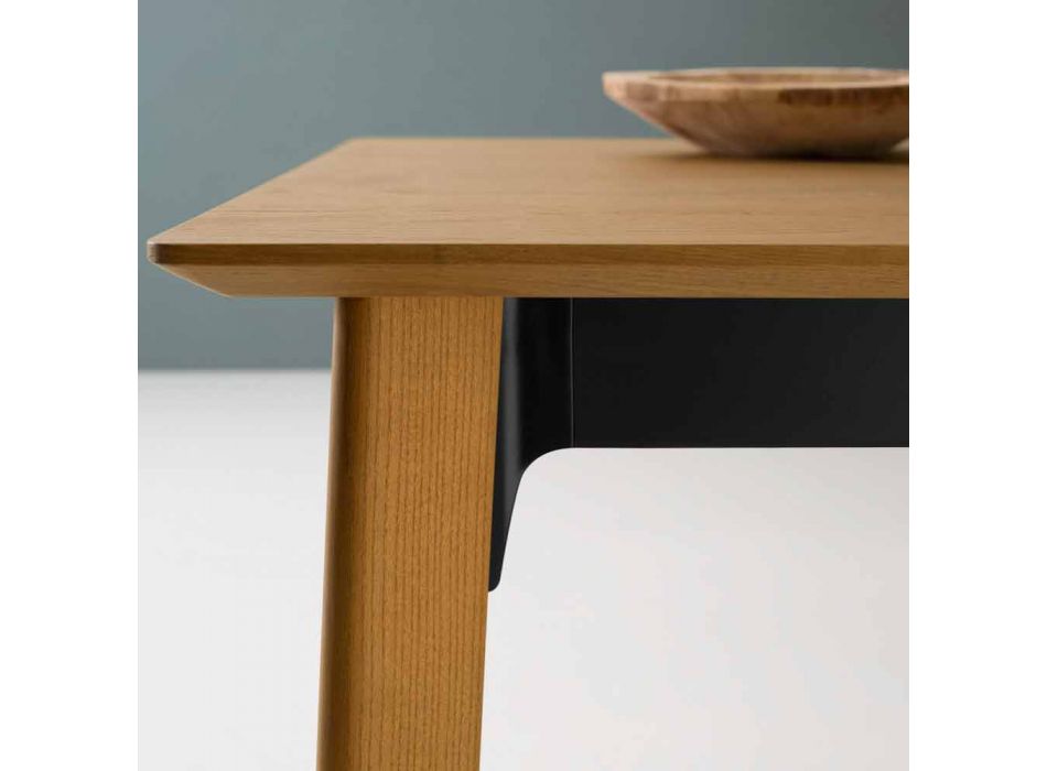 Moderne uitschuifbare tafel, gemaakt in Italië voor eetkamer - Sellia Viadurini