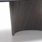 Moderne tafel met marmeren effect steengoed top gemaakt in Italië, Adrano Viadurini