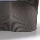 Moderne tafel met marmeren effect steengoed top gemaakt in Italië, Adrano Viadurini