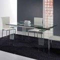 Moderne tafel volledig gemaakt van gehard glas Atlanta