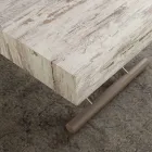 Tafel of uittrekbare tafel met top in melamine Palau Viadurini