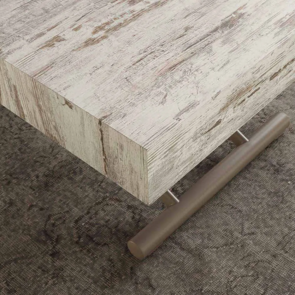 Tafel of uittrekbare tafel met top in melamine Palau Viadurini