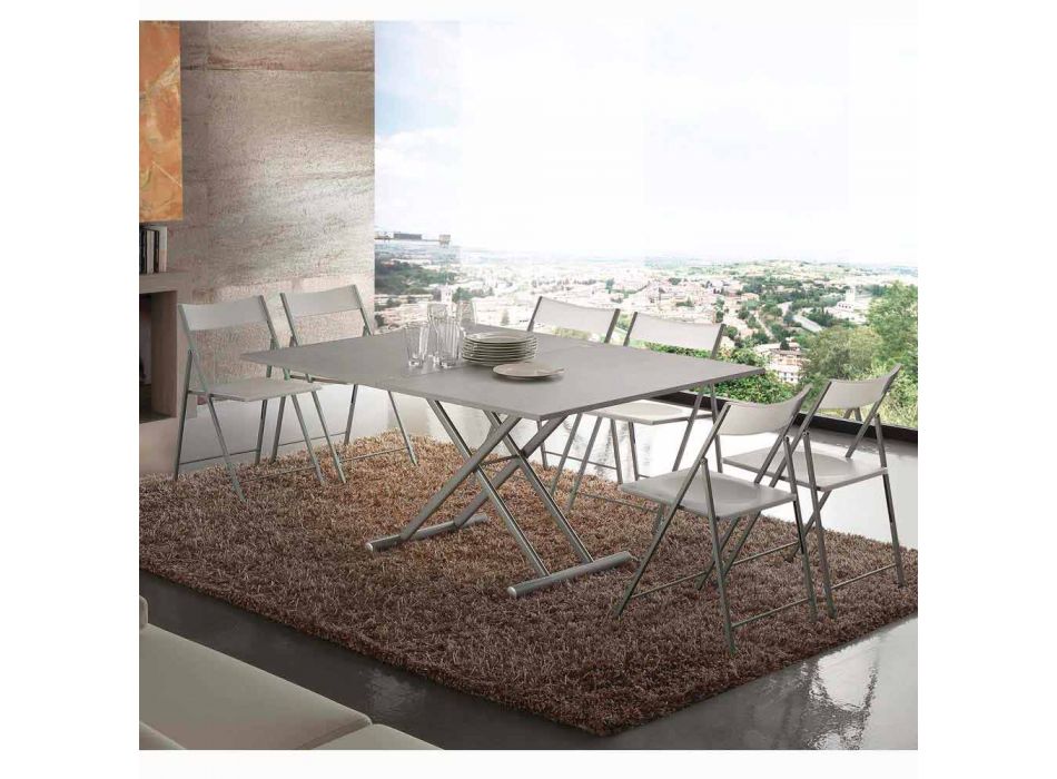 Tafel of salontafel uitbreidbaar ontwerp veredeld Nuoro Viadurini
