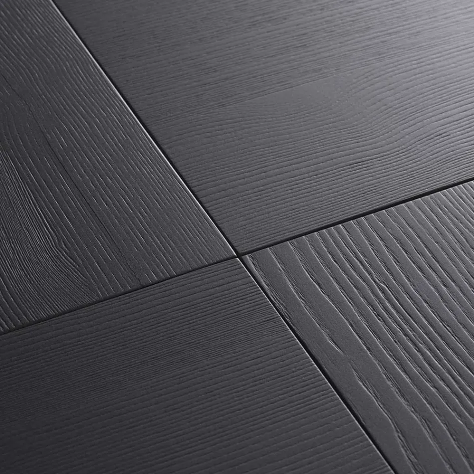 Ovale eettafel van essenhoutfineer - Capricorn Viadurini