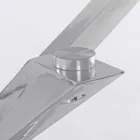 Homemotion Eetkamertafel met blad van gehard glas - Denda Viadurini