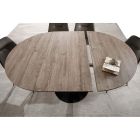 Eetkamertafel met uitschuifbaar rond blad tot 170 cm - Moreno Viadurini