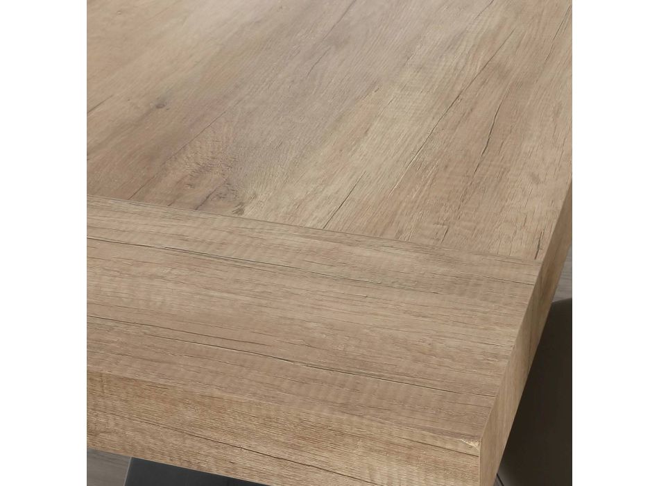 Eetkamertafel in melamine hout, uitschuifbaar tot 280 cm - Lukas Viadurini
