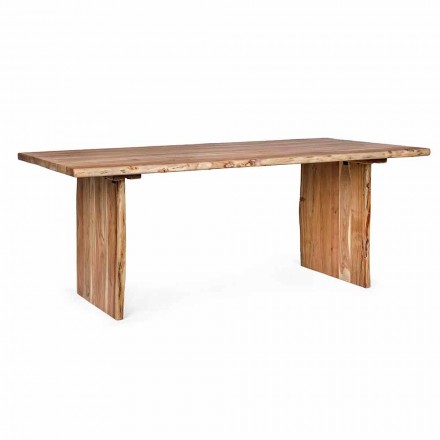 Homemotion Moderne eettafel van acaciahout - Pinco Viadurini
