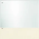 Tafelblad van extra helder glas en metalen poten 3 afwerkingen 4 maten - Speck Viadurini