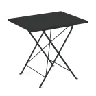 Opklapbare tuintafel van gegalvaniseerd staal Made in Italy - Akila Viadurini
