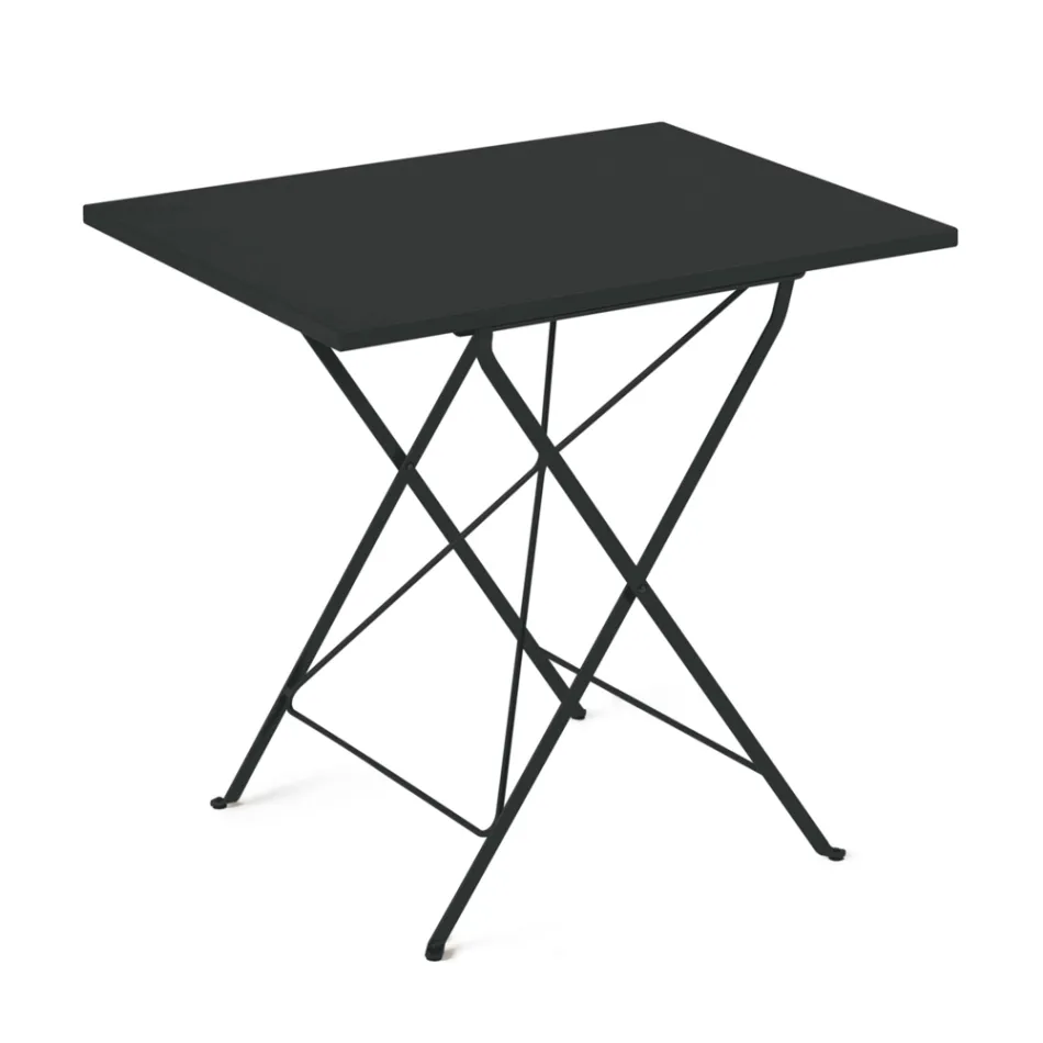 Opklapbare tuintafel van gegalvaniseerd staal Made in Italy - Akila Viadurini