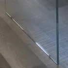 Massief eiken vergulde tafel en kristallen voet Made in Italy - Noelia Viadurini