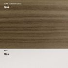 Uitschuifbare eettafel 190 cm metaal en hout Made in Italy - Euclidean Viadurini