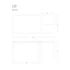 Uitschuifbare eettafel 190 cm metaal en hout Made in Italy - Euclidean Viadurini