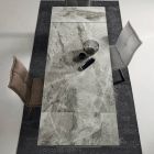 Eettafel uitschuifbaar tot 240 cm marmereffect en metalen structuur - Yvan Viadurini