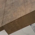 Uitschuifbare eettafel tot 255 cm in plexiglas en hout Made in Italy - Francoise Viadurini