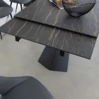 Uitschuifbare eettafel tot 270 cm met keramisch glazen blad - Trasimeno Viadurini