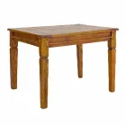 Uitschuifbare eettafel tot 290 cm in massief hout Homemotion - Carbo Viadurini