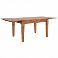 Klassieke uitschuifbare tafel tot 290 cm in massief hout Homemotion - Carbo