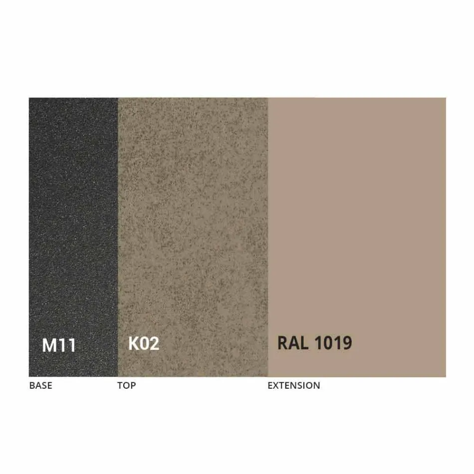 Uitschuifbare eettafel keramisch blad tot 2,8 m Made in Italy - Paoluccio Viadurini