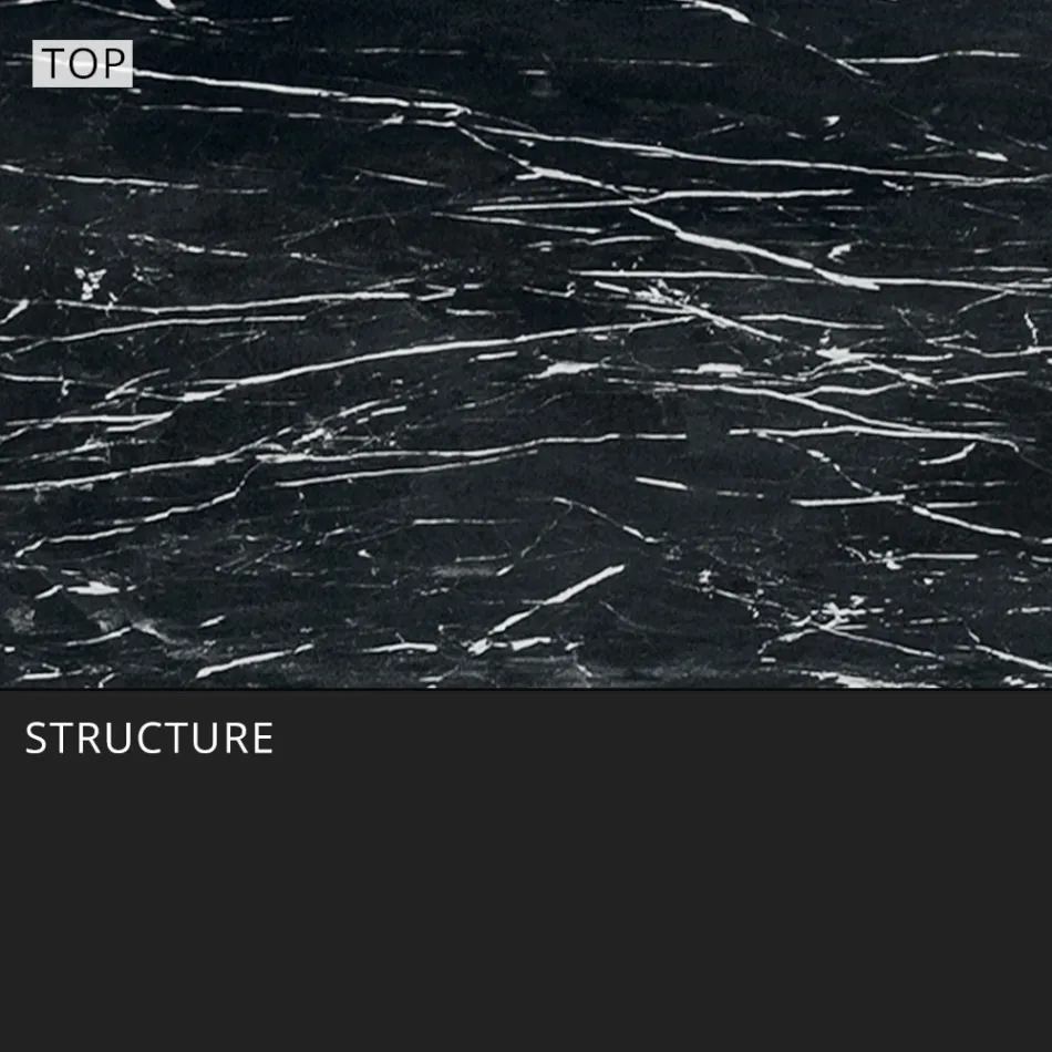 Tuineettafel in aluminium en Hpl of Gres, verschillende afwerkingen - Filomena Viadurini