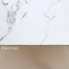 Tuineettafel in aluminium en Hpl of Gres, verschillende afwerkingen - Filomena Viadurini