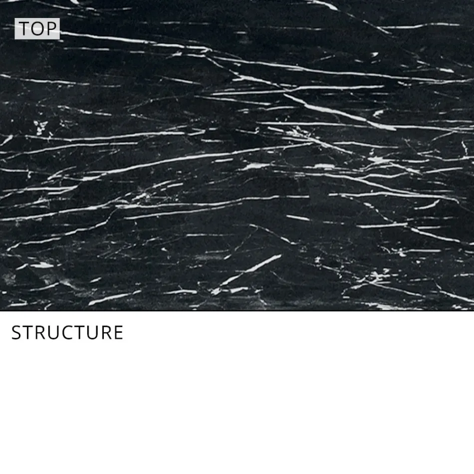 Tuineettafel in aluminium en Hpl of Gres, verschillende afwerkingen - Filomena Viadurini